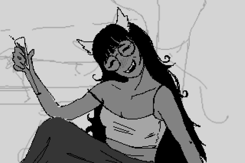 elvenVespers's tweet photo. jade homestuck #wip of comic https://t.co/D5E2ZbDra3