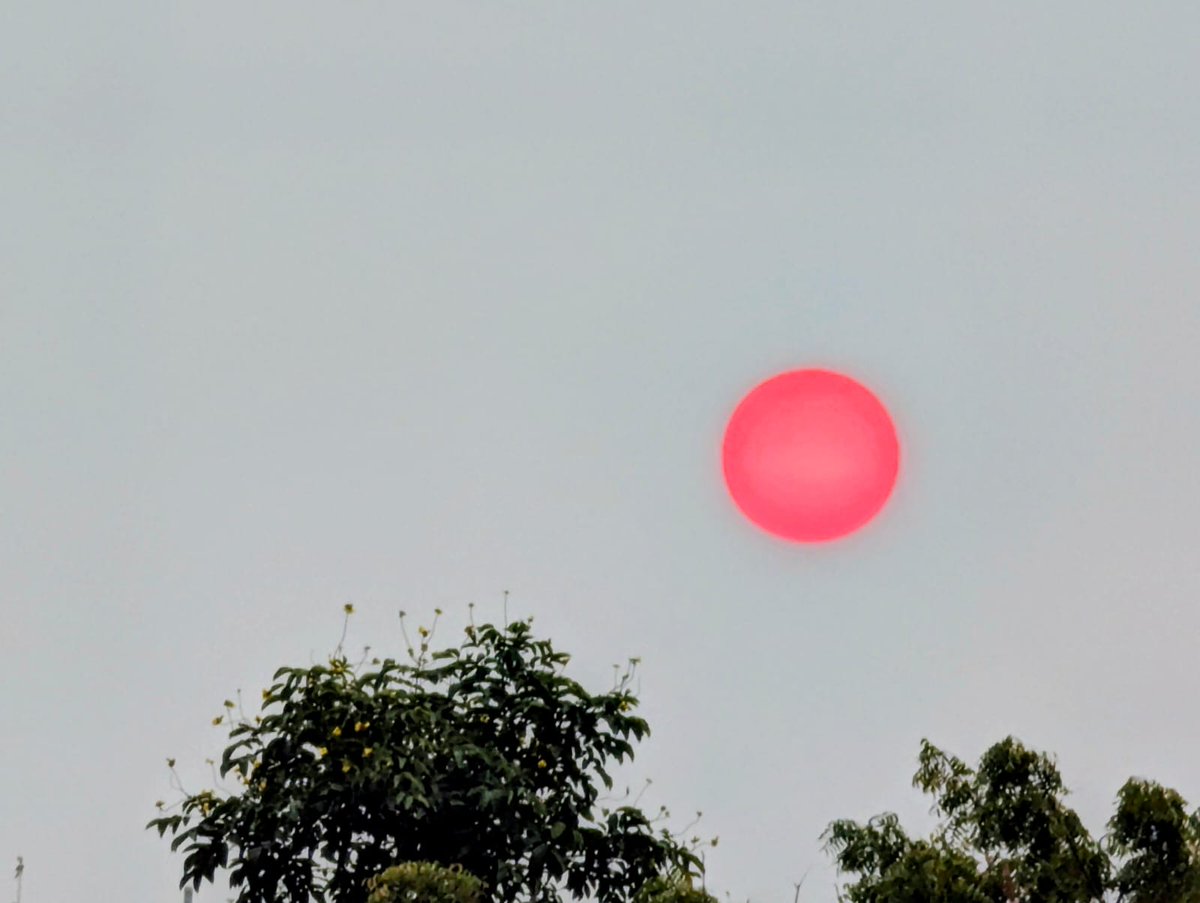 ఆత్మ స్వరూపులార ఈరోజు ధ్రువ ప్రభాత్ సంఘ్ శాఖ నిర్వహణ సమయంలో 7:01 ని.కు అద్భుతమైన రంగులో ఉదయించే భానుడిని 🌞తీసిన ఛాయాచిత్రం... అంతా మాయ జగమంతా మాయ హరే కృష్ణ 

హరి ఓం శ్రీ మాత్రే నమః 🚩
నోముల ప్రసాద్