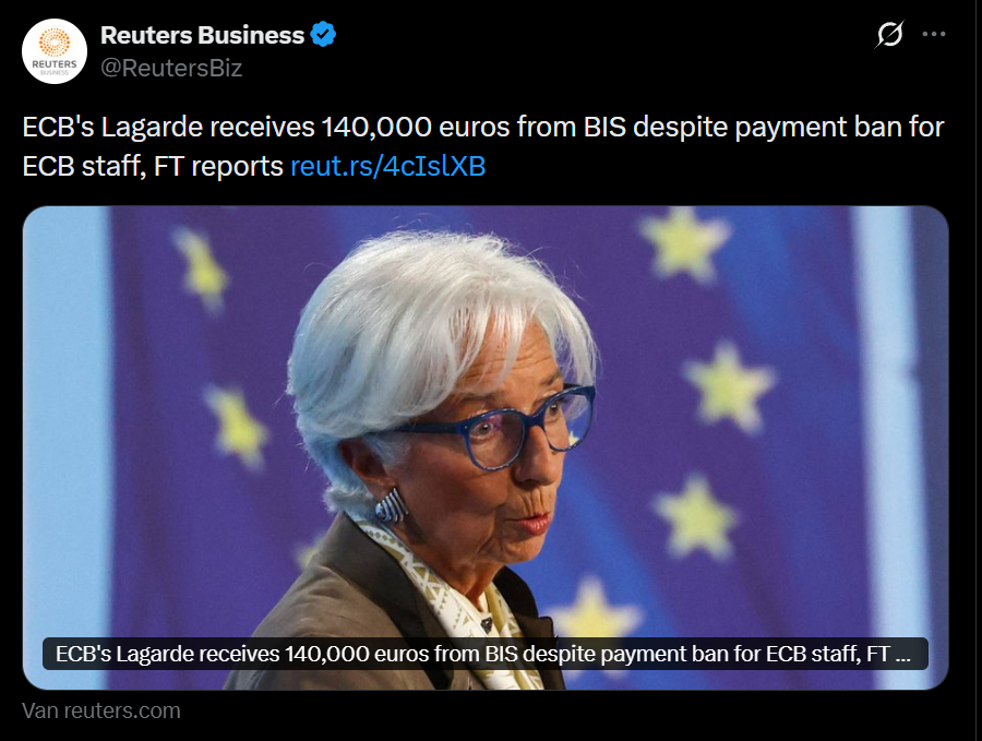 #Lagarde geeft niet zoveel om de regels. Moet zo wel steeds allemaal moeilijker te verkroppen zijn voor de normale burger in de #EU