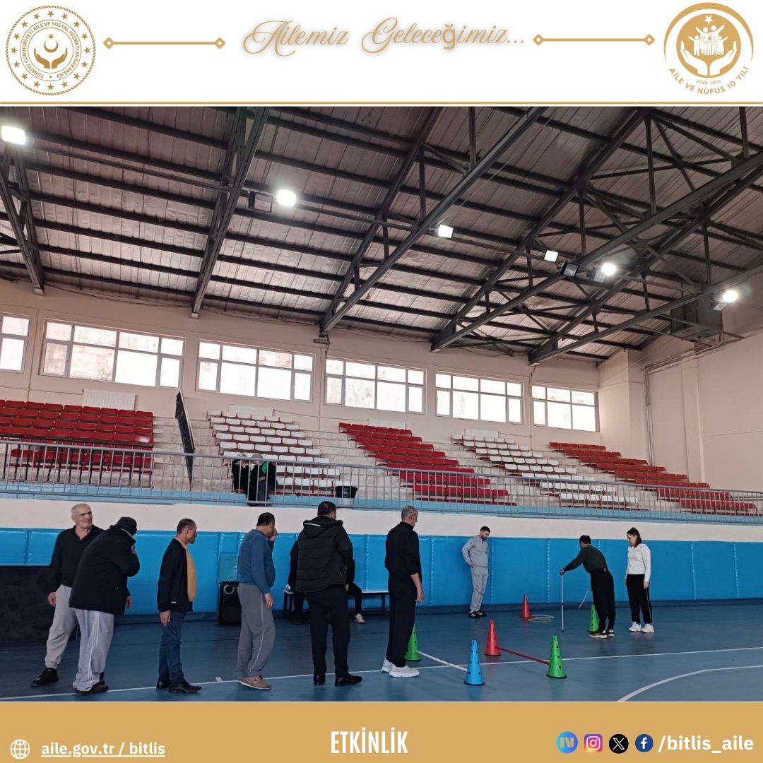 bitlis_aile's tweet photo. 🏅 Sahada Azim, Yüreklerde Güç

Kararlılığın, dayanışmanın ve özgüvenin sahaya yansıdığı anlamlı bir buluşma gerçekleştirdik. ✨

📍 Ahlat Engelsiz Yaşam Merkezi kurum sakinlerimiz, spor etkinliğinde gösterdikleri performans ve enerjiyle hepimize ilham oldu.

Her hareket bir gelişim,
Her tebessüm bir kazanım,
Her alkış bir motivasyon oldu.

Sporla büyüyor, sporla güçleniyor, birlikte daha da ileriye yürüyoruz. 💪
@tcailesosyal @BitlisValiligi @ashb_eyhgm