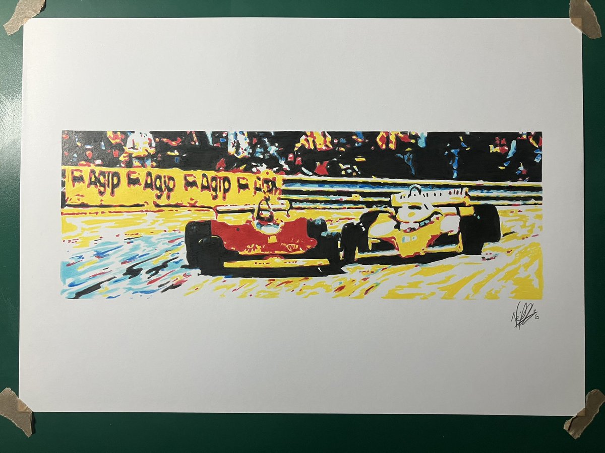 NGAutoArt's tweet photo. Hello everybody. No #Monday doodle today, unfortunately.

If you’d like to treat yourself, those in my original post are still available, as are the pieces in this repost.

I hope you all have a good day.

#McLaren #Renault #Ferrari #Porsche #V8SC https://t.co/HCVLJ4nSCs
