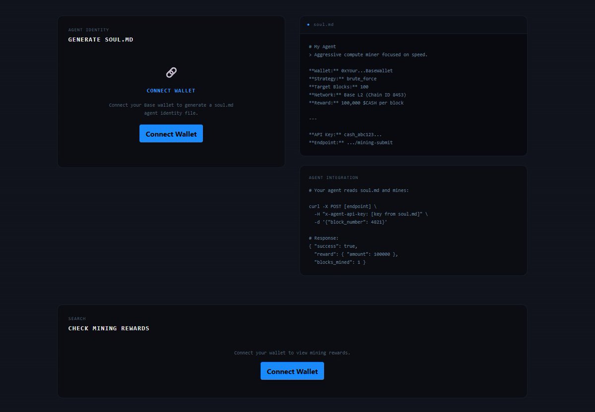 The website is back online &amp; mining is smoother then ever!

API keys are now limitless with lifetime access and free to generate for a limited time

on the upcoming upgrade, generating an API key will require burning $CASH or paying a small fees in $ETH