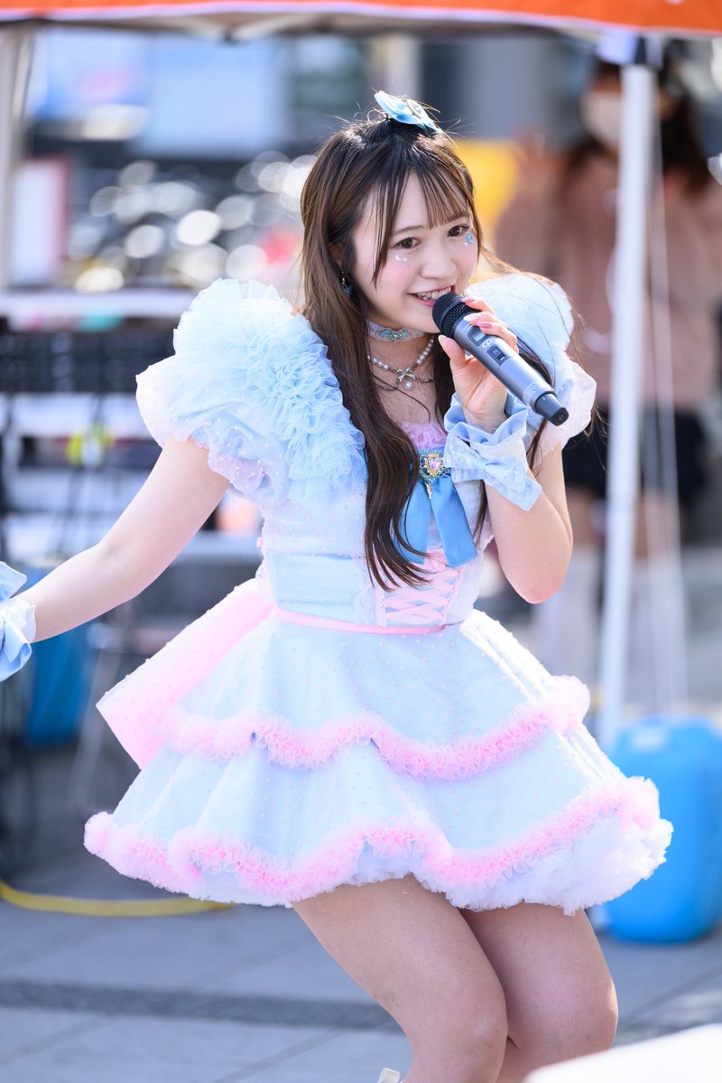 白川ゆなさん @peachu_yuna 金山駅南口 #ポートレート #ライブフォト