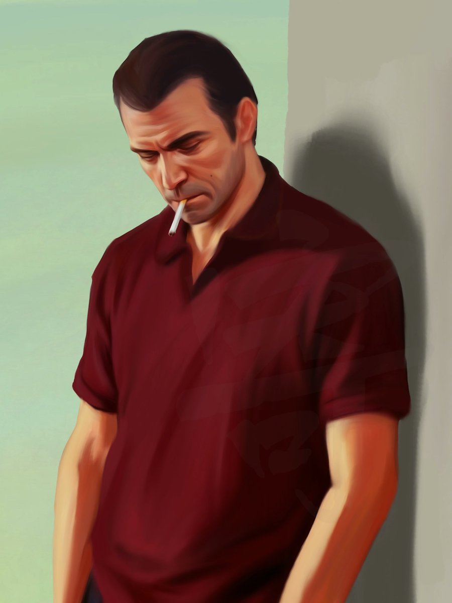 ZOE_Y_NOTFOUND's tweet photo. 🚬

#gtav #michaeldesanta #michael #fanart #digitalpanting #digitalartist https://t.co/kitFJe7jJ8