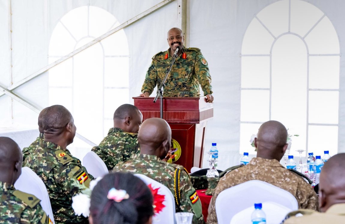 Gen_Rwashande_'s tweet photo. UPDF is God's Army it cannot be defeated by ANYONE!!! Our power comes from our God Jesus Christ through His anointed leader @KagutaMuseveni. https://t.co/emctn62l06