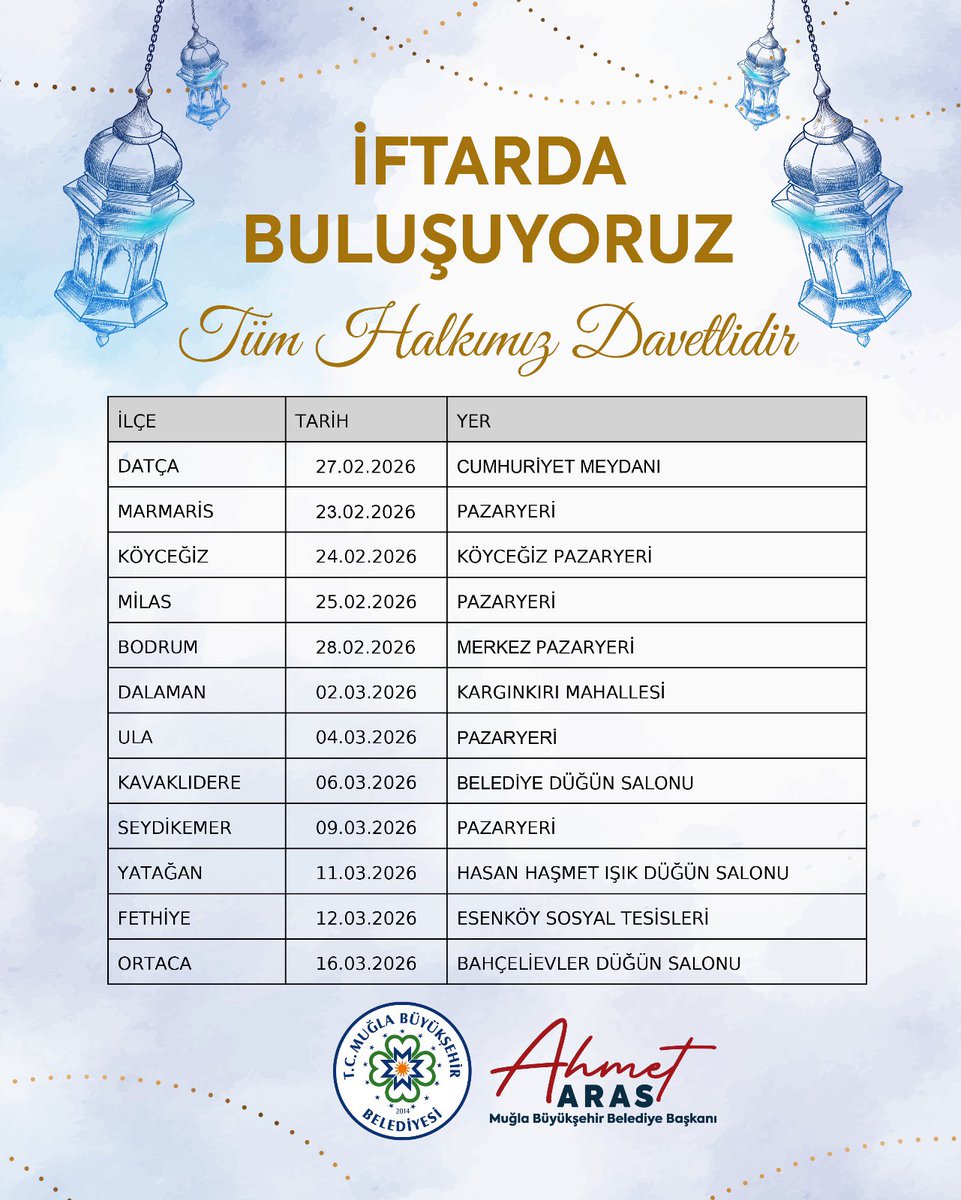 muglabsb's tweet photo. Ramazan ayının bereketini, paylaşmanın ve dayanışmanın güzelliğini hemşehrilerimizle birlikte yaşamaya devam ediyoruz. 

Birlik, beraberlik ve kardeşlik duygularımızı güçlendireceğimiz iftar programlarımıza tüm halkımız davetlidir. https://t.co/MstYkVPAqi
