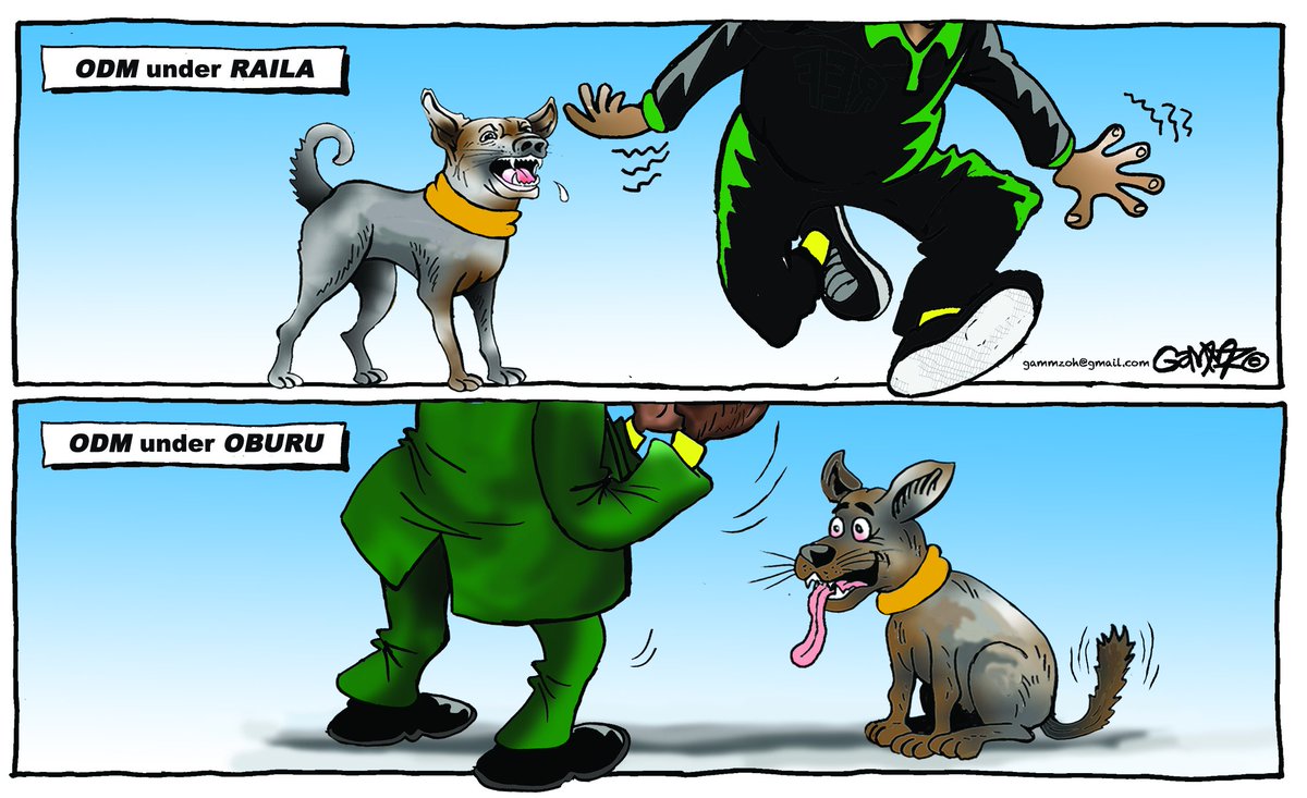 kiddoGAMMZ's tweet photo. #ODMparty Then and Now... Cartoon for @StandardKenya @KTNNewsKE @ktnhome_ https://t.co/UyzTyFdh8h
