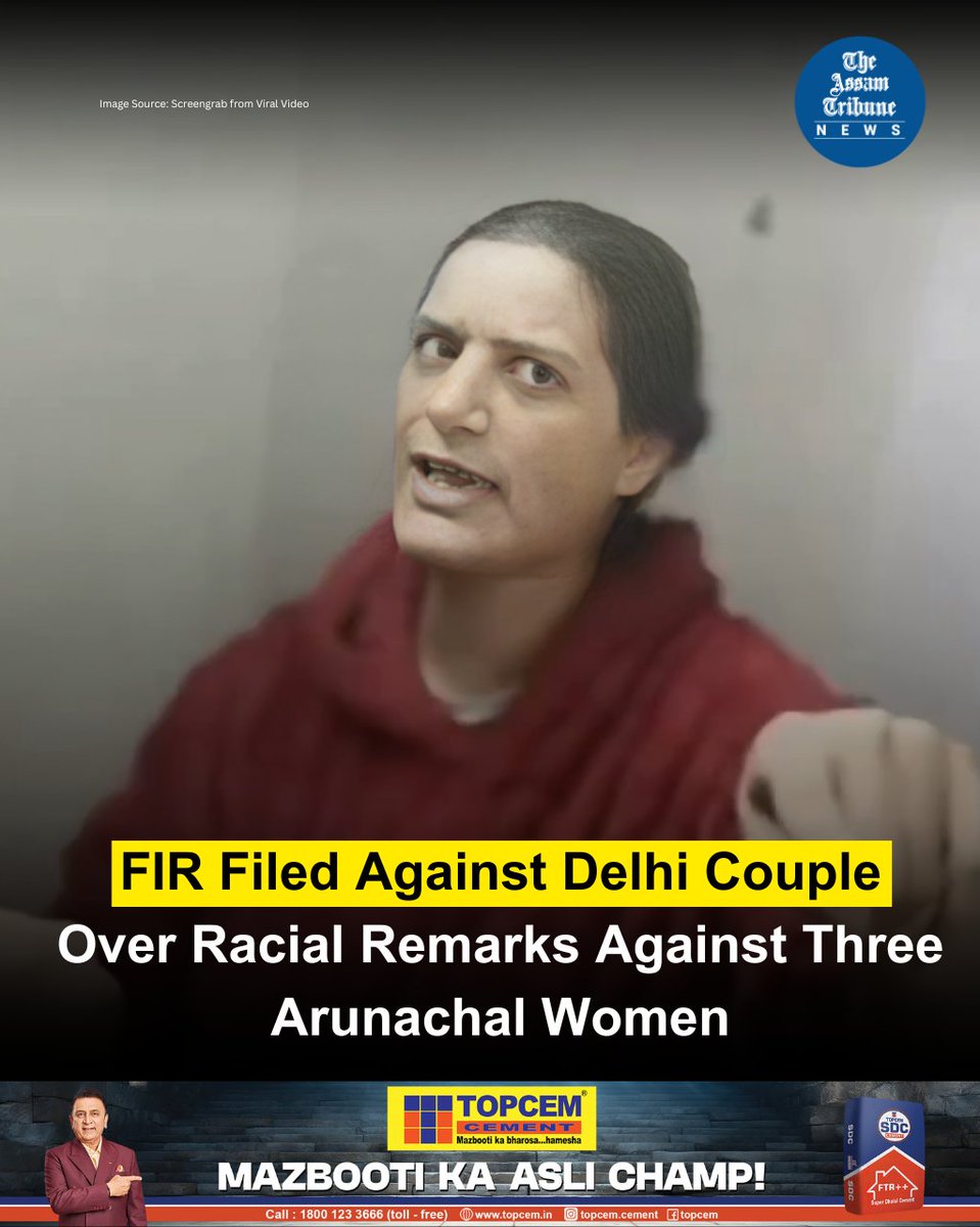 Three women from Arunachal Pradesh have filed an FIR against their neighbours in south Delhi's Malviya Nagar over alleged racial abuse and intimidation.

Read more: assamtribune.com/north-east/thr…

#delhicouple #arunachalwomen #TheAssamTribune