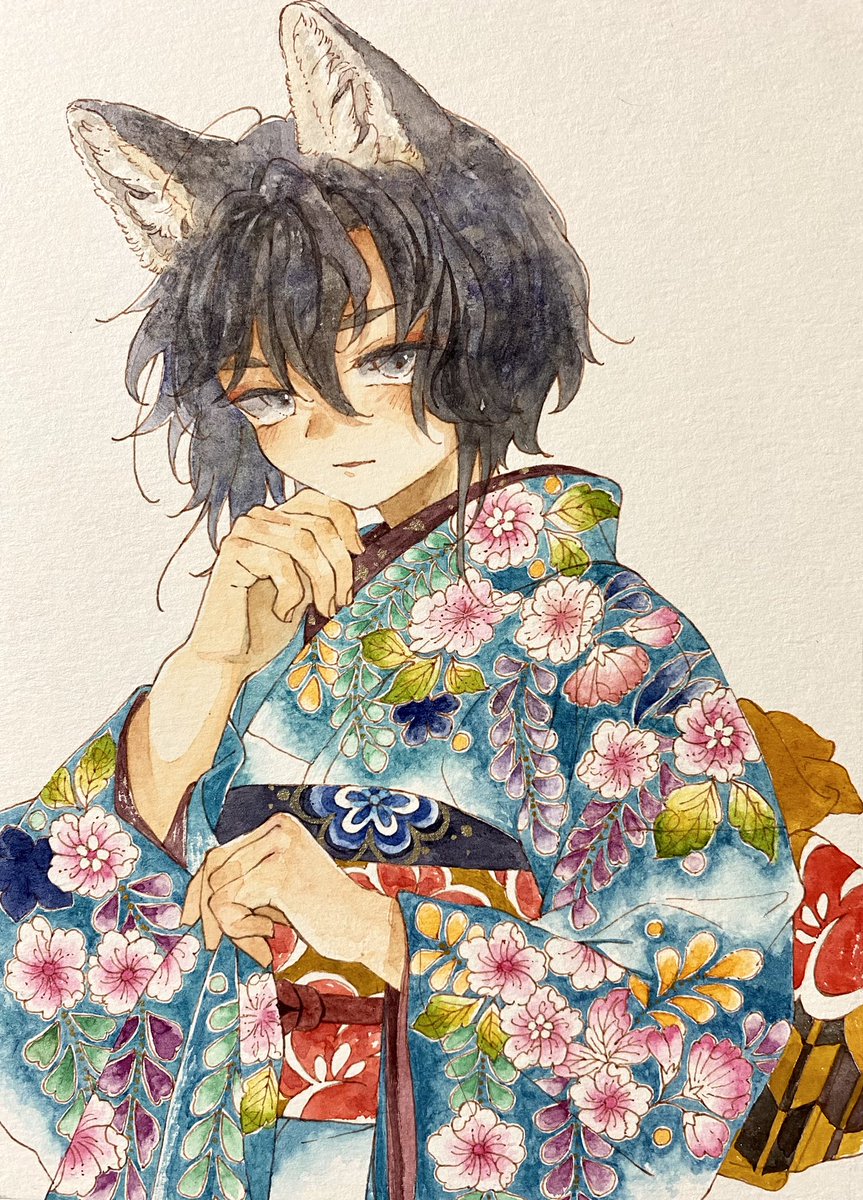 #自分で生み出した一次創作オリジナルキャラを流そう
①スウリくん 振袖が好きなきつねのおとこのこ
②ヤヅチとつきみ 狐の少年と人間の女の子
③おりんちゃん 乙女な狐ちゃん
④羅々ちゃん 狐のおねーさん
きつねさんがだいすき🦊❤️