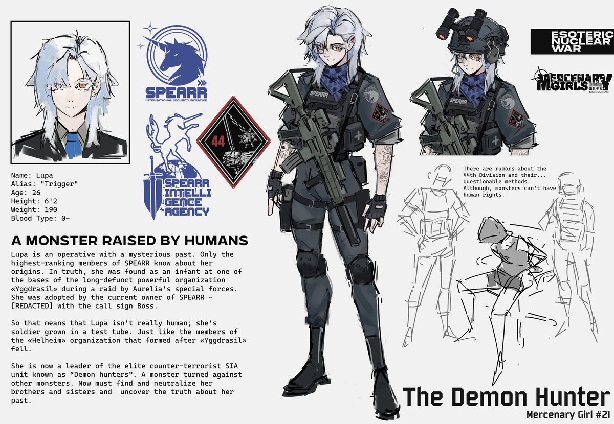 commission. final ver. 
I'll say it again, there's nothing more exciting for me than this kind of interest in my universe. Like, I got paid to add more cool stuff to my own lore, it's a dream job.