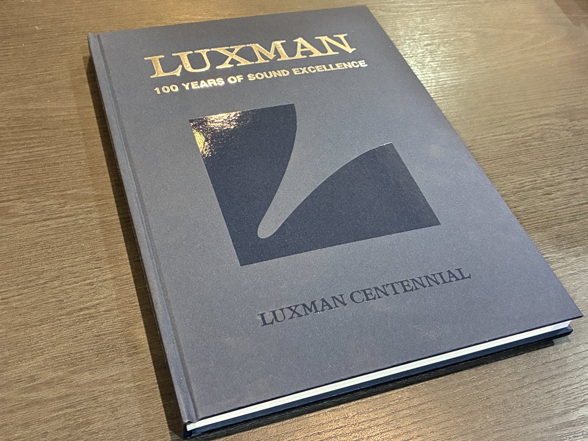 LUXMAN様より100周年を記念するメモリアルブックを頂きました～!!昔