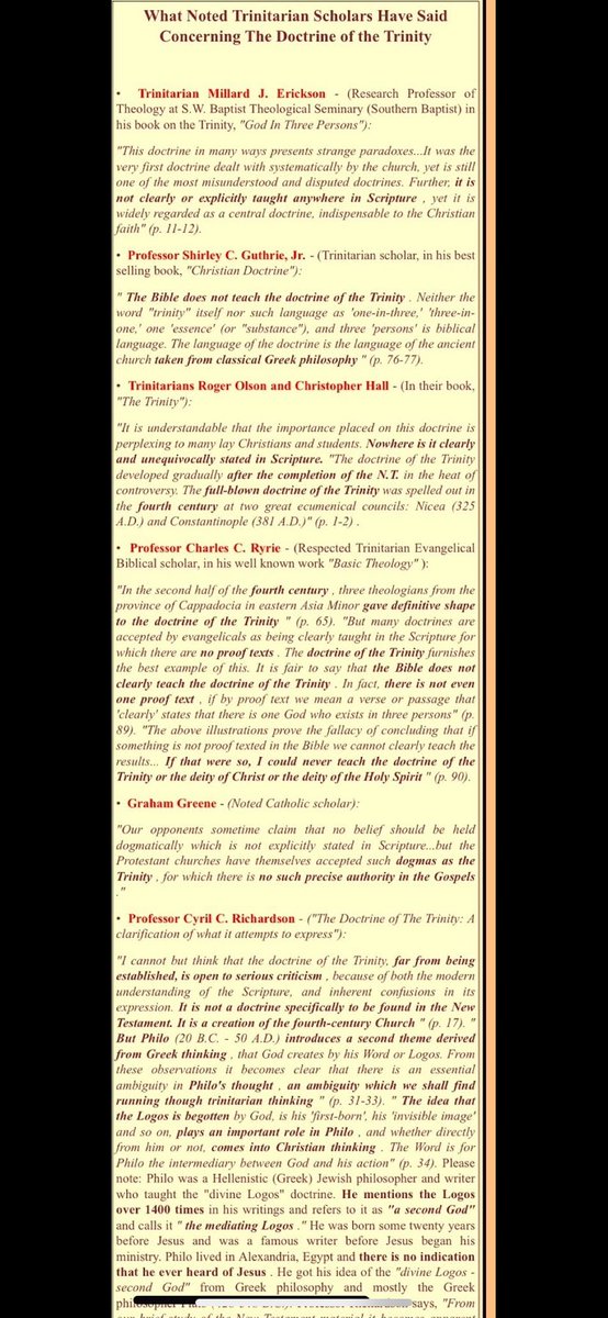 Quality__Ctrl's tweet photo. @ChrisGeorgeBerg @TommyCandlish @MRHasnain_ @AlexJ_Andrews @GodLogic_GL Perfectly revealed 3 centuries after Jesus

Ad hoc theology divorced from Jesus. Turn away from your polytheism https://t.co/VQBJGo2YM7