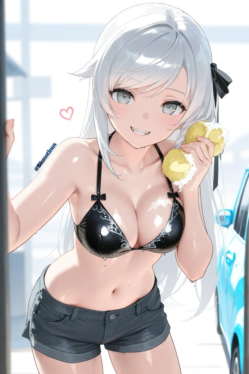 QT Car Wash~
TFTT <a href="/zumu_croz/">Necroz</a> 

Jan: Can you come help me washing Bluny car cutie~🥰❤️?

(Good morning to everyone 👋😊)

I invited <a href="/maplesyrpsvt/">🍁MapleSyrupsVT🍁</a> and <a href="/RexrtyArt/">Rexrty 🇨🇦</a>

#AIgirl #oc #AIart #AIイラスト #AIArtCommuity