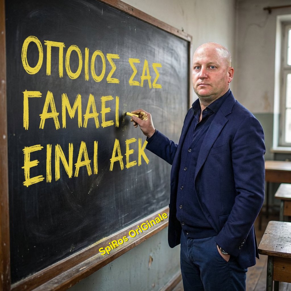 MiltosK98442's tweet photo. Η φράση «ΟΠΟΙΟΣ ΣΑΣ ΓΑΜΑΕΙ ΕΙΝΑΙ ΑΕΚ» μεταφράζεται επιστημονικά ως μια καθολική και αδιαμφισβήτητη επικράτηση επί του ανταγωνισμού, η οποία βασίζεται στην άριστη σύζευξη φυσικής κατάστασης, στρατηγικής ευφυΐας και ιστορικής ορμής.
Καλη Σαρακοστη
#aekfc #aeklev #SuperLeague https://t.co/z0hYSkpor6