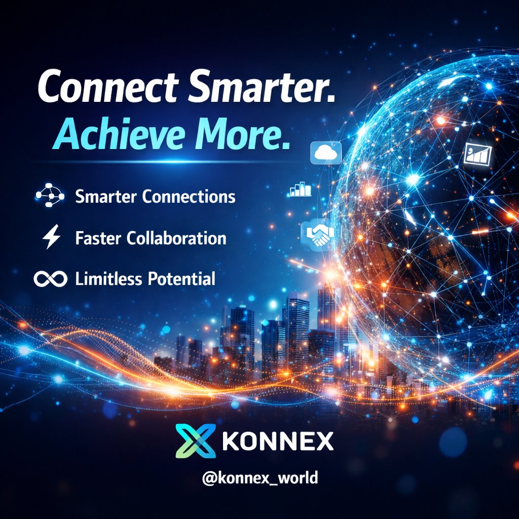 Fa_sh_13's tweet photo. @konnex_world is building a smarter digital ecosystem where integration is effortless and collaboration is limitless. By simplifying complexity and enabling real-time connectivity, Konnex helps businesses move faster, work smarter, and grow sustainably. https://t.co/k1Dt9rQWF6