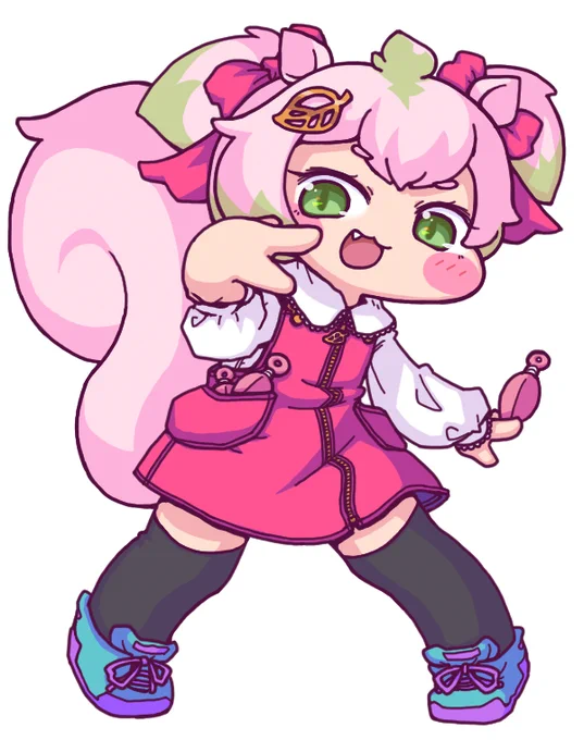 ジャンスカを着たモモさんを見たいので自分で描きました #トリッカル