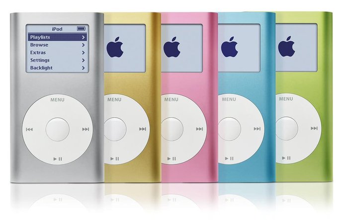 ThatEricAlper's tweet photo. The iPod Mini was released 22 years ago this week. https://t.co/maWj3TtQwy