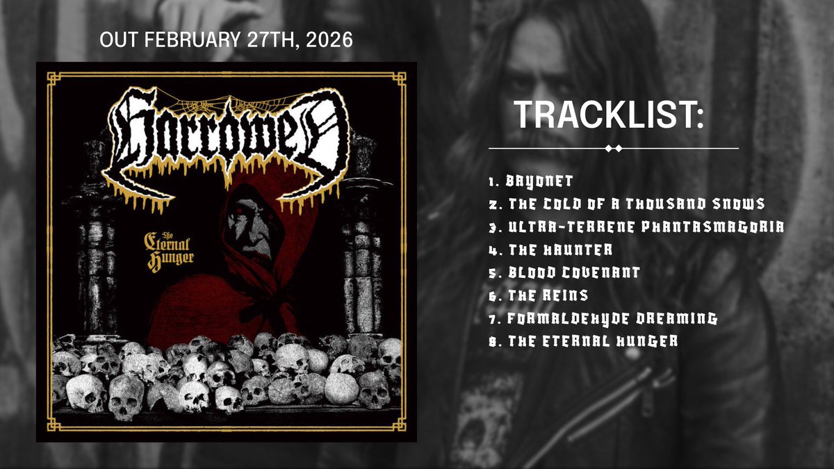 Defstar666's tweet photo. 🔜 HARROWED - The Eternal Hunger
🗓️February 27, 2026
🏷️Dying Victims Productions
https://t.co/WpgR28MNMi
(members of Morbus Chron, Dead Lord)
#Harrowed #swedish #crust #blackmetal https://t.co/4OOESaVIEc