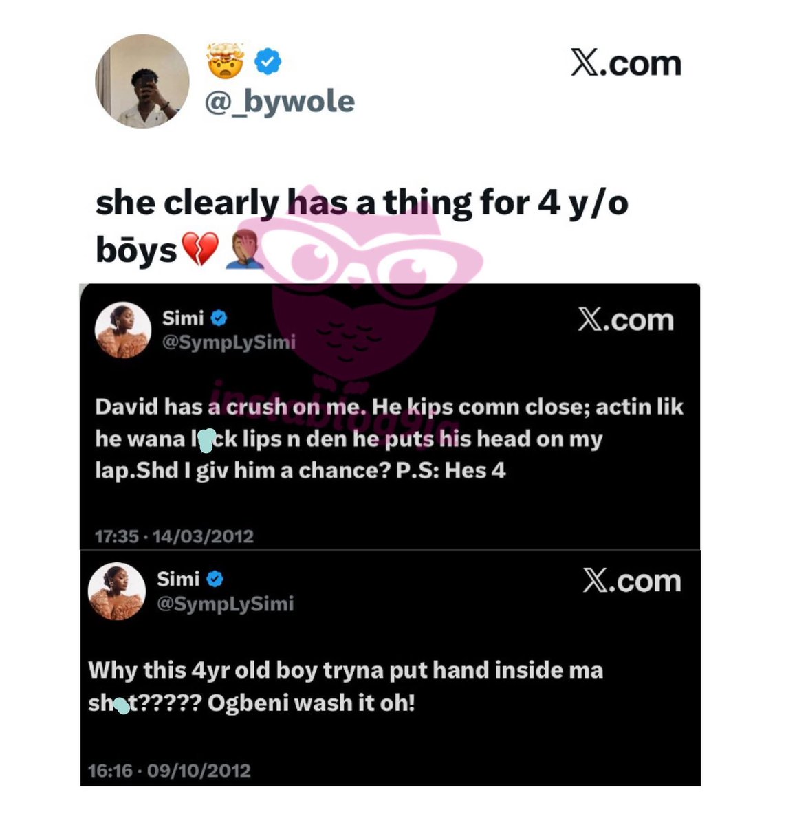 JonathanNwele's tweet photo. @SympLySimi @SympLySimi You claim to stand against rape and any kind of sexual abuse. Please tell us what this tweet represented?? (Ikorodu Celine Dion Allegedly o). 🤦 https://t.co/pBhIcp7ne3