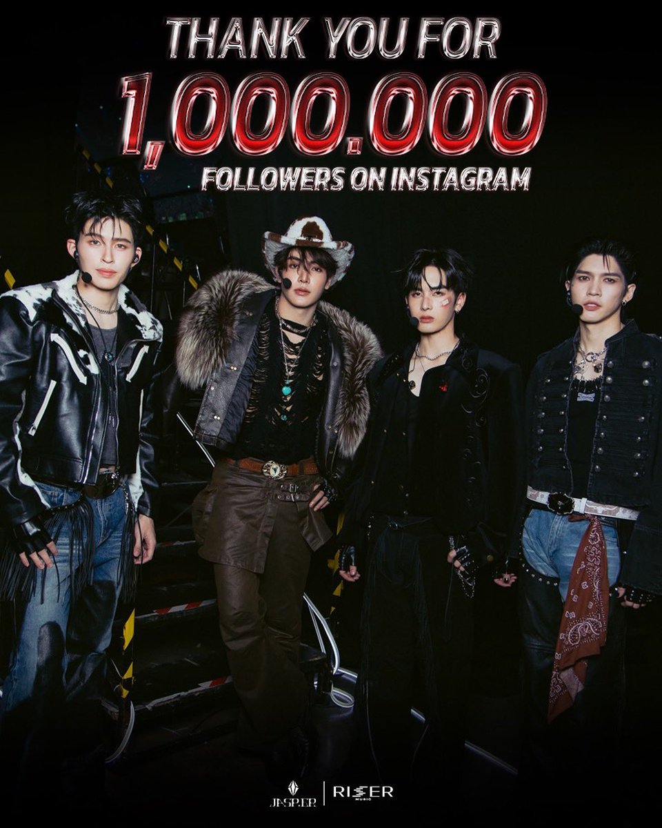 THANK YOU FOR 1 MILLION FOLLOWERS ON INSTAGRAM❤️
#JASPER_1M

AND FOLLOW OUR OTHER CHANNELS TOO 🥰

#JASPER
#RISERMUSIC