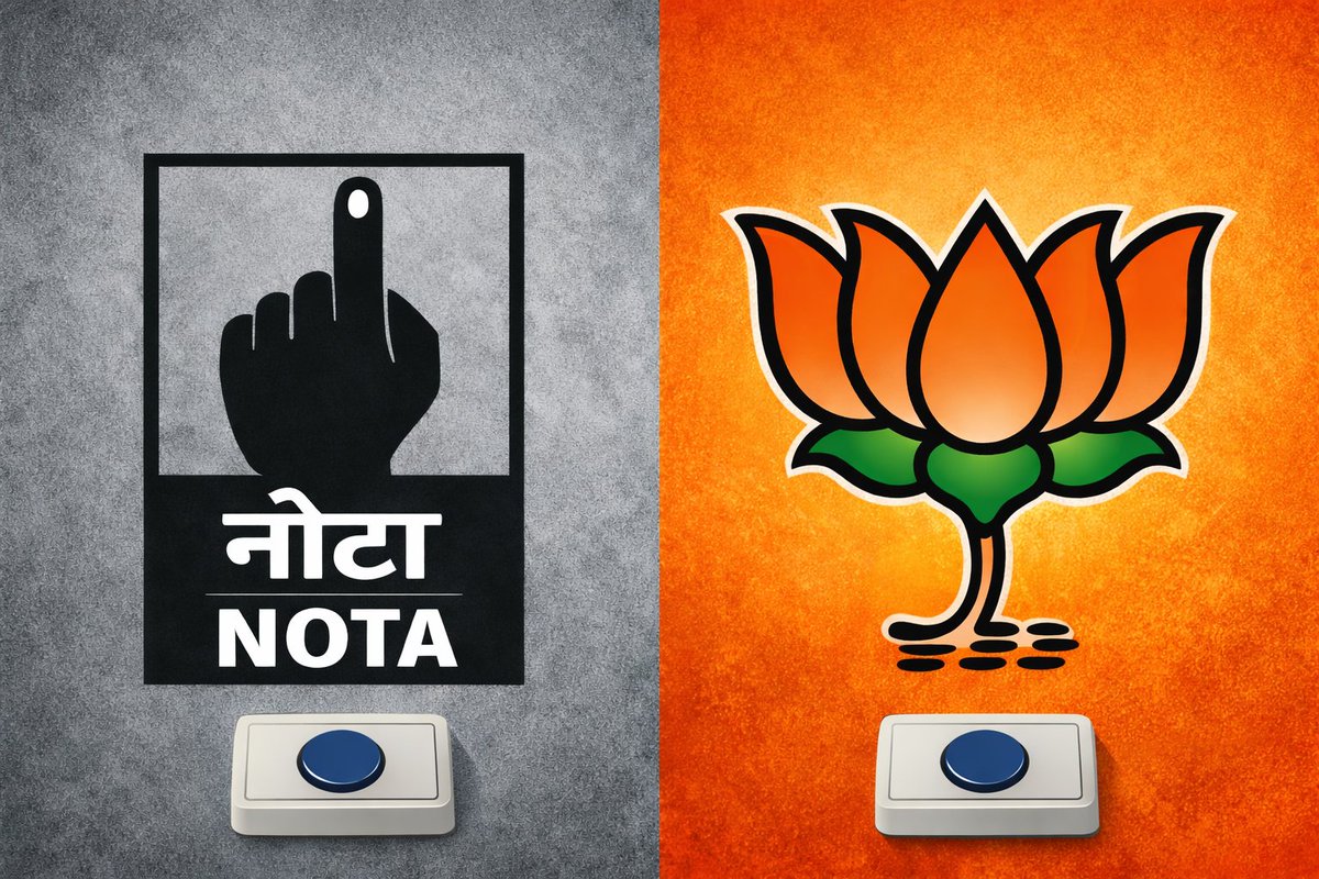 अगर आज चुनाव होते है तो आप कौन सा बटन दबाओगे ?

NOTA    या    कमल का फूल 

मैं तो कमल के फूल का बटन दबाऊंगा और आप ?
