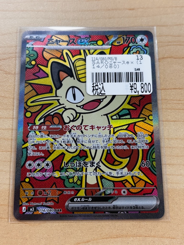 メガジガルデ MA 25,800 ニャース SAR 9,800 メガジガルデ SAR 3,280