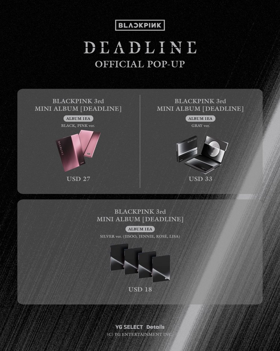 🛒 BLACKPINK [DEADLINE] OFFICIAL POP-UP IN LA MERCH LIST