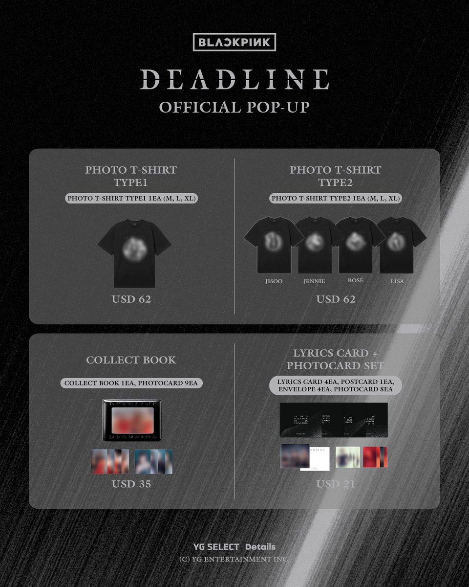 🛒 BLACKPINK [DEADLINE] OFFICIAL POP-UP IN LA MERCH LIST