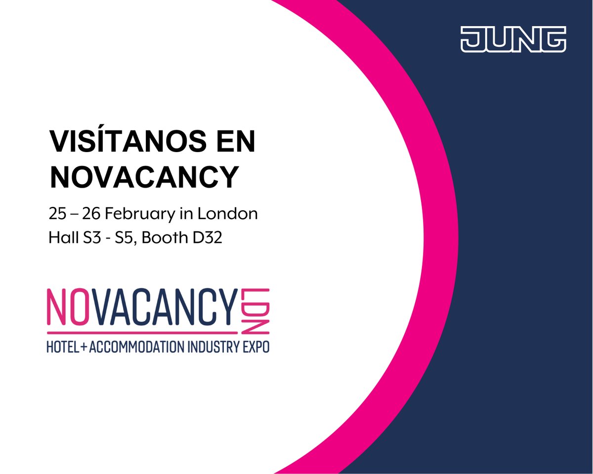 ¿Sabías que en NoVacancy, la feria del sector #hospitality británico podrás hacer múltiples contactos internacionales? Adquiere ya tus entradas y ven a vernos al estand D32. ¡Te esperamos! Más info: f.mtr.cool/huawavhmie