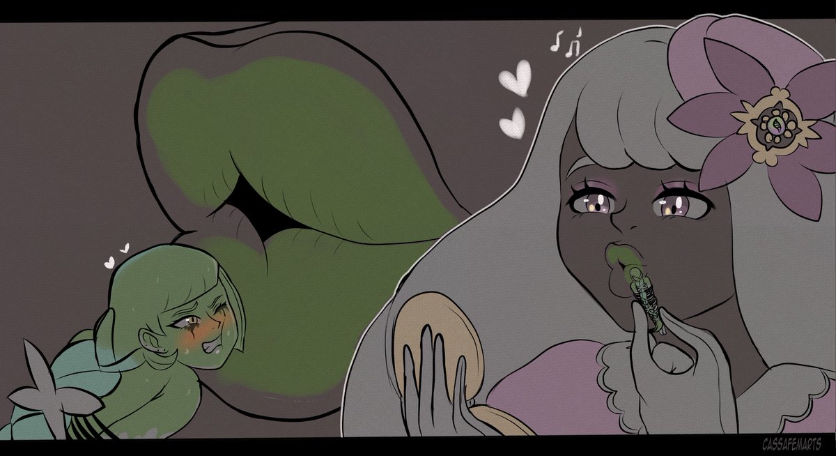 Mint Flavored Lipstick (Jacinthe Doodle)

"hmmm your color doesn't look too bad. Makes me look like mint chocolate....."  

"Y-you're welcome lady j-"  

"I hate Mint Chocolates......"  

"....shit"

#Sizetwitter #Giantess #巨大娘
