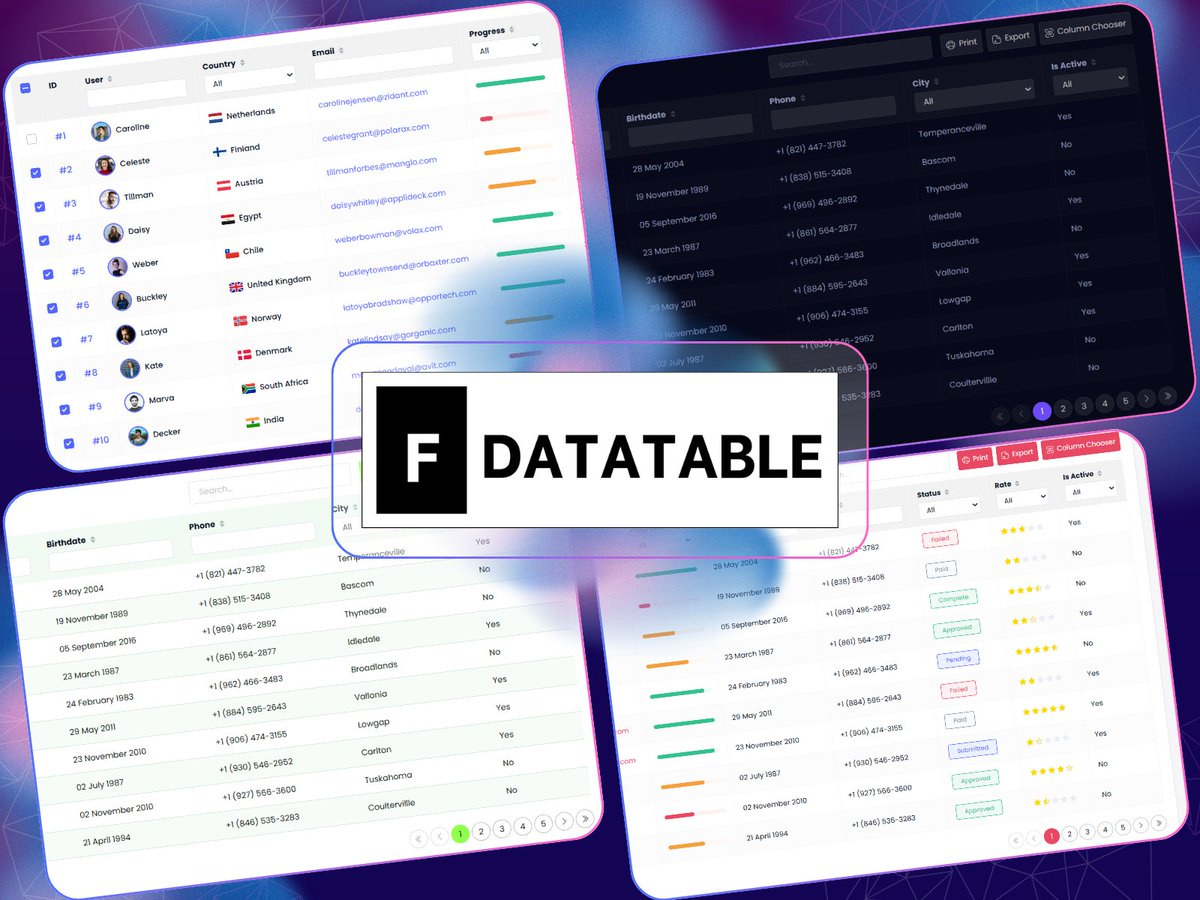 bhplugin's tweet photo. My new Dynamic Datatable for @framer is officially in review! 🥳

To celebrate, I’m running a stealth 50% off sale. First 50 people get it for $5.50 (Original $11).

Preview 👉 https://t.co/8RviYFr2SJ

SEND DM for Discount Code. 📩

#framer #frameruniversity https://t.co/I176GfWjkm