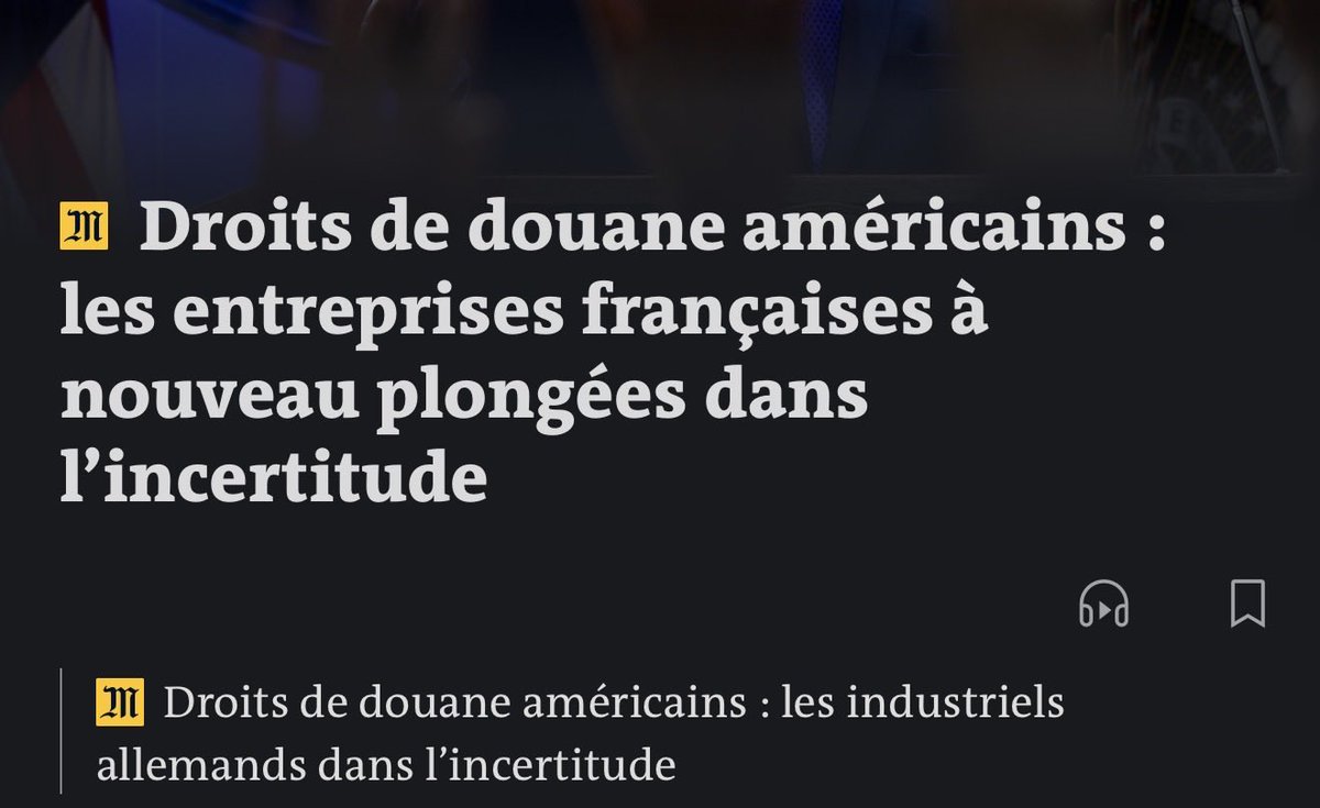 Le Monde ne s’est pas foulé sur ses titres ce matin 😅