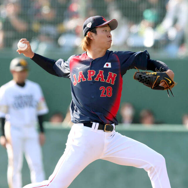 侍ジャパン投手陣で初ピッチクロック違反 高橋宏斗が15秒以内に投球