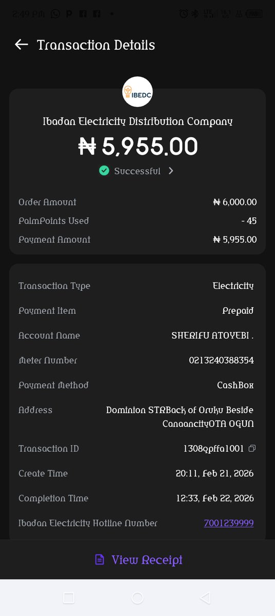 FagbenroGabriel's tweet photo. @palmpay_ng @cenbank https://t.co/DWlB4bxLr3
