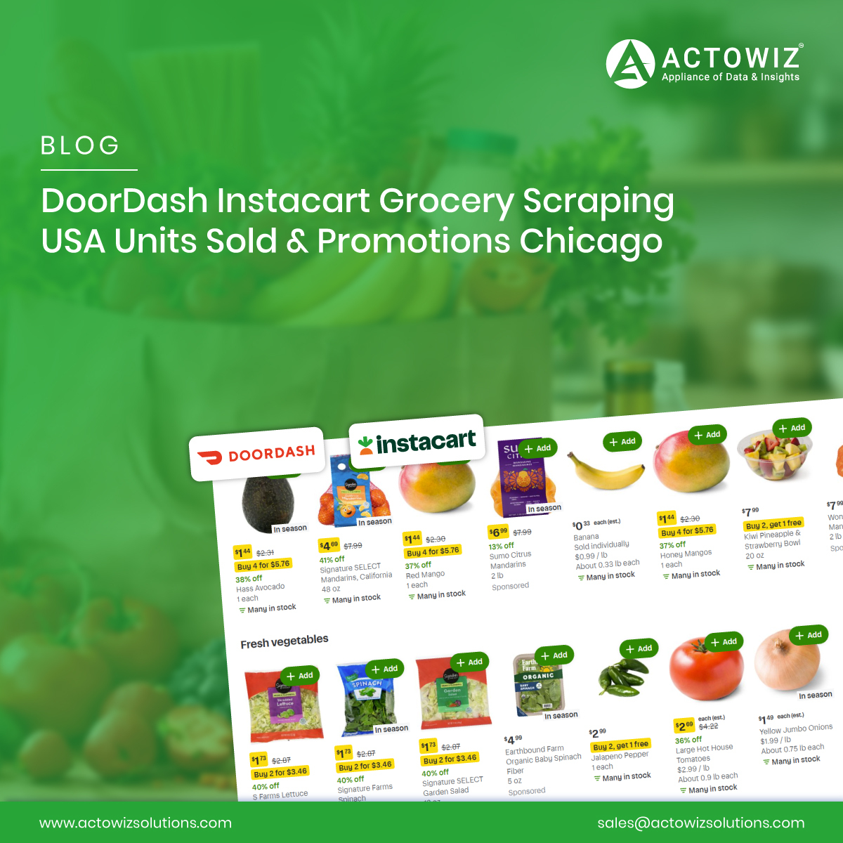 actowizsolution's tweet photo. Track DoorDash and Instacart grocery units sold and promotions in Chicago with real-time scraping APIs by Actowiz Solutions for retail intelligence.

https://t.co/IVR8LhuJSz

#SalesPerformance #DataScraping #AutomatedData #ScalableSolutions #DataDrivenDecisions #Actowizsolutions https://t.co/9ZMRnsCSCE