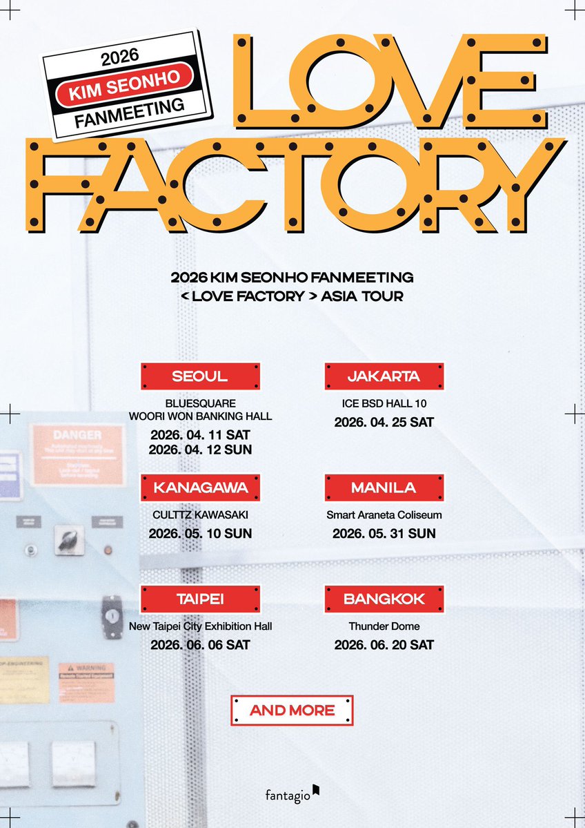 📣 #คิมซอนโฮ ประกาศเอเชียทัวร์แฟนมีตติ้งปี 2026 ในชื่อ <LOVE FACTORY> พร้อมปักหมุดเจอกันที่กรุงเทพฯ 20 มิถุนายนนี้

สิ้นสุดการรอคอยสำหรับเหล่า ‘ซอนโฮฮาดา’ เมื่อพระเอกหนุ่ม คิมซอนโฮ เตรียมออกเดินทางพบปะแฟนๆ ทั่วเอเชียอีกครั้งในโปรเจกต์ 2026 KIM SEONHO FANMEETING <LOVE FACTORY>