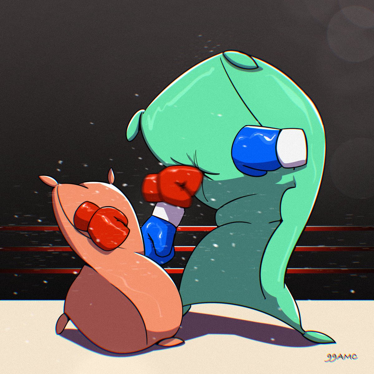 Quick drawing.
Pillow fight