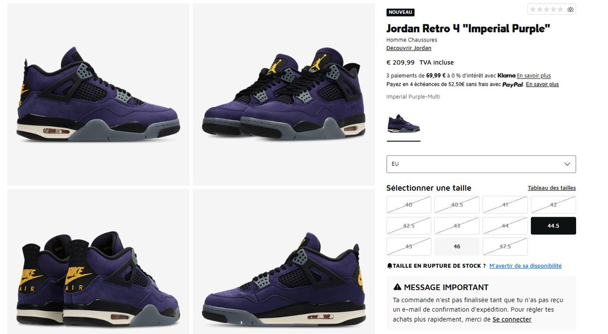 footlocker raffle jordan 4