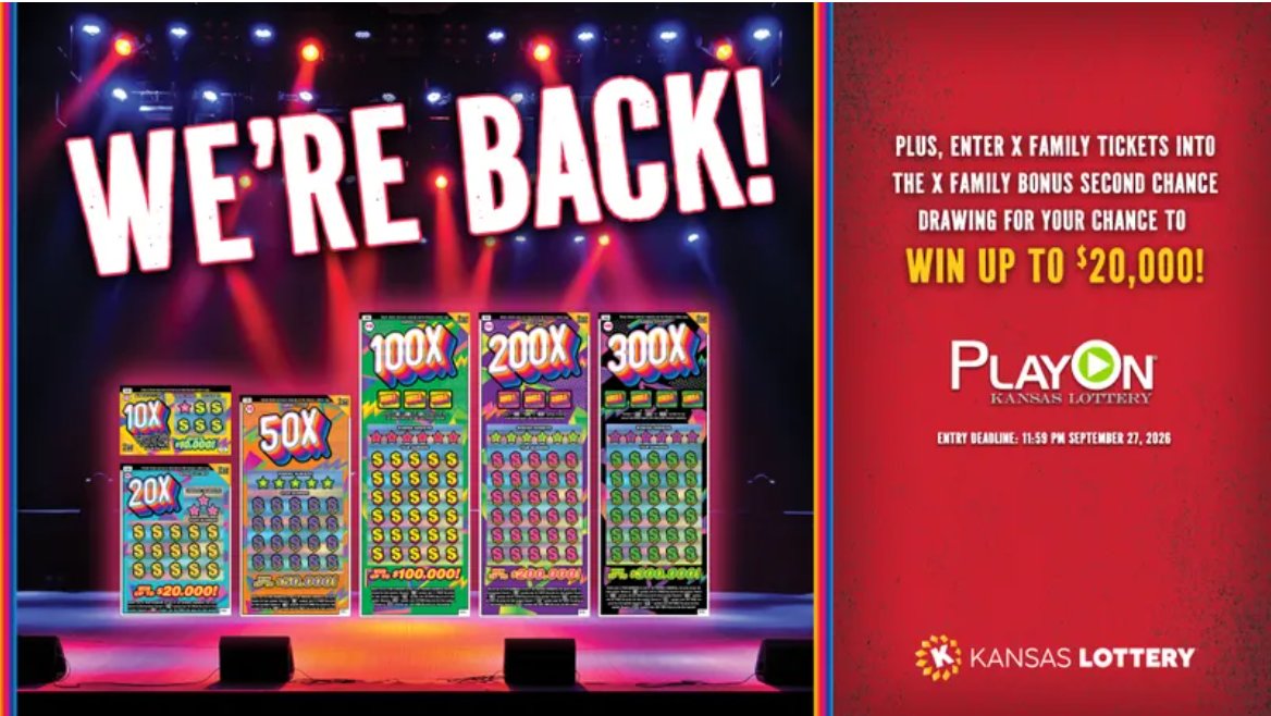 💰🎉 Big prizes with 99.7 The Point!

Register now through March 6 at 11:59PM for your shot at a $30 Kansas Lottery voucher!

15 winners score vouchers 💵
1 GRAND PRIZE winner takes home a 55" Amazon Smart TV, Smart Speaker &amp; Apple AirPods!

audacy.com/997thepoint/co…