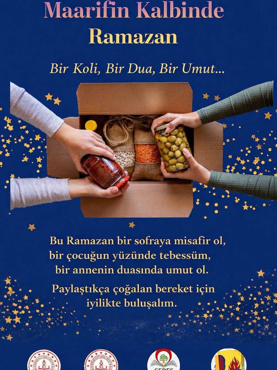 Kulp Kaymakamlığımızın destekleri, İlçe Milli Eğitim Müdürlüğümüzün öncülüğünde Anadolu Lisesi ÇEDES grubumuzla Ramazan ayının bereketini  paylaşmak amacıyla bağış kampanyası düzenliyoruz.
Hazırlanan her koli, bir sofraya umut olacaktır.
<a href="/hhemm21/">MEHMET (ZÂHİD) ŞİMŞEK</a> <a href="/burakakeller/">Burak AKELLER</a> <a href="/sadoglu_salih/">Salih Sadoğlu</a>