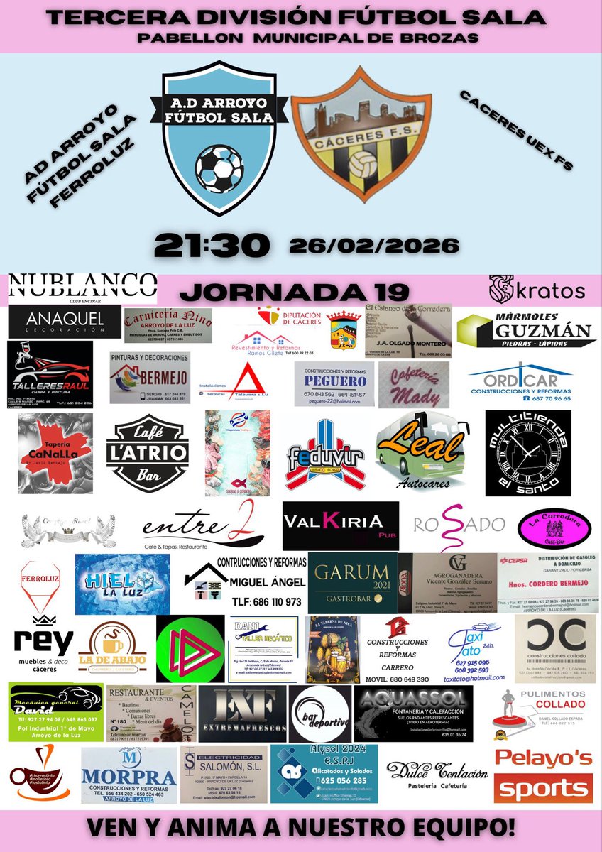 A.D Arroyo Futbol Sala tweet media