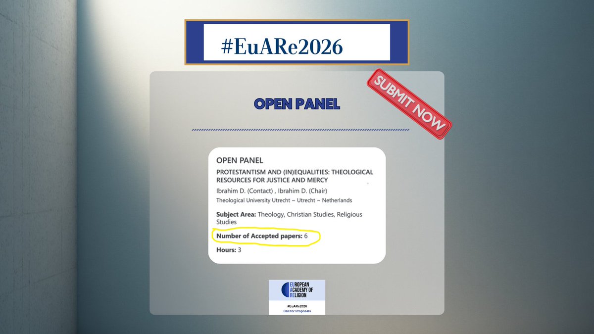 European Academy of Religion tweet media