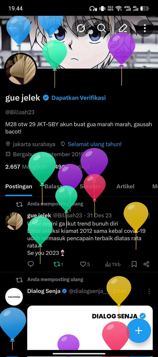 gue jelek tweet media