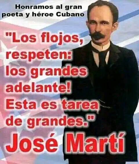 Honrar Honra. Estos son tiempos para crecerse...
#MartíVive