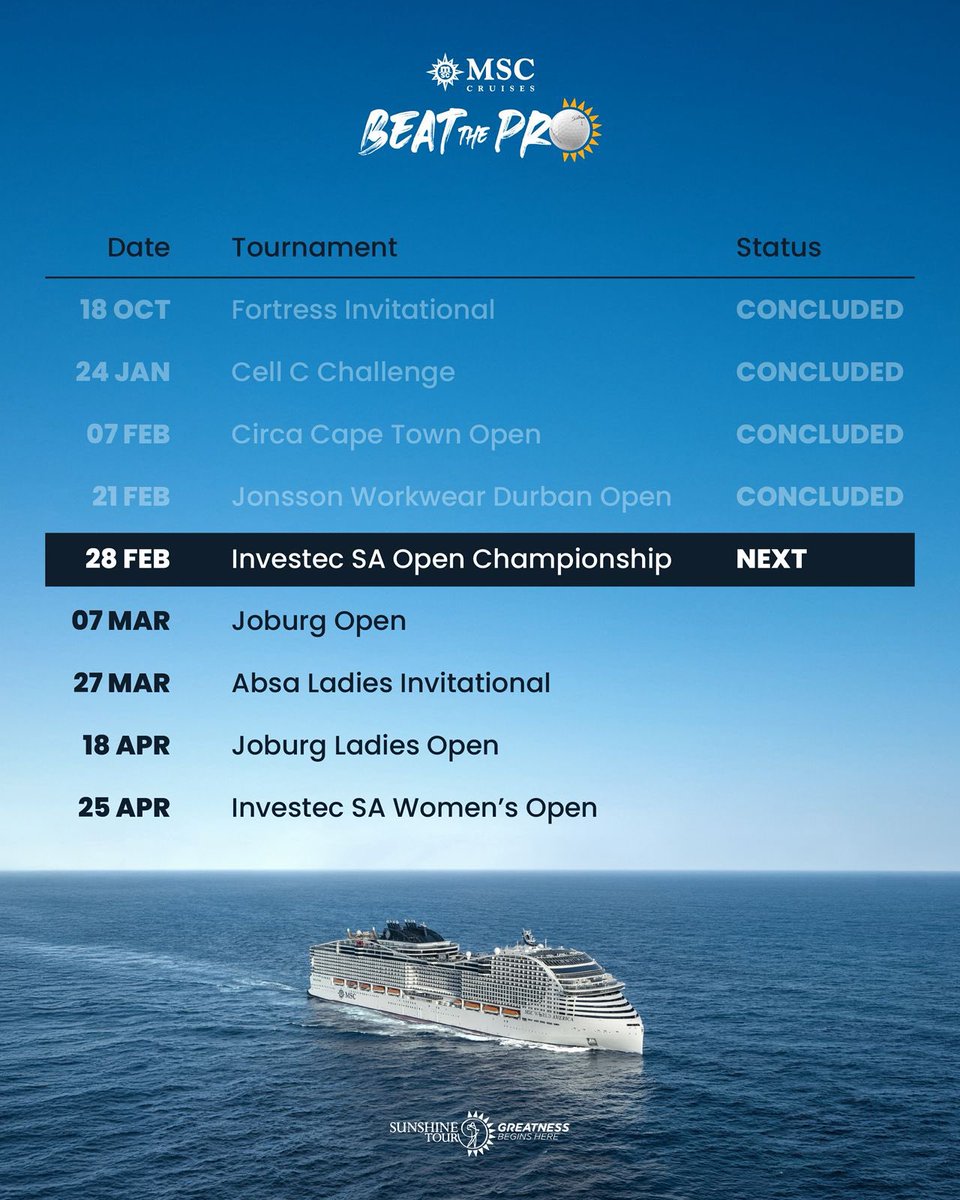 Sunshine Tour tweet media