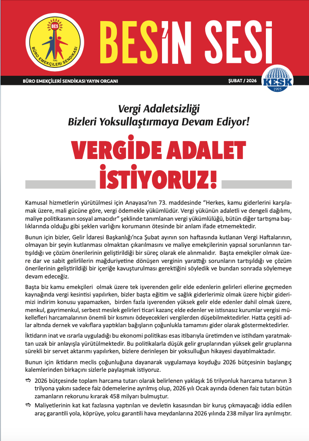 BES_Gnl_Mrk's tweet photo. 37. VERGİ HAFTASI❌

📌 Vergi adaletsizliği bizleri yoksullaştırmaya devam ediyor…

📌 Vergide adalet, insanca yaşayabilecek bir ücret istiyoruz!

Açıklamamız için👇
https://t.co/N6uAkJ0Nq6

#VergideAdalet
#İnsancaYaşayacakÜcret