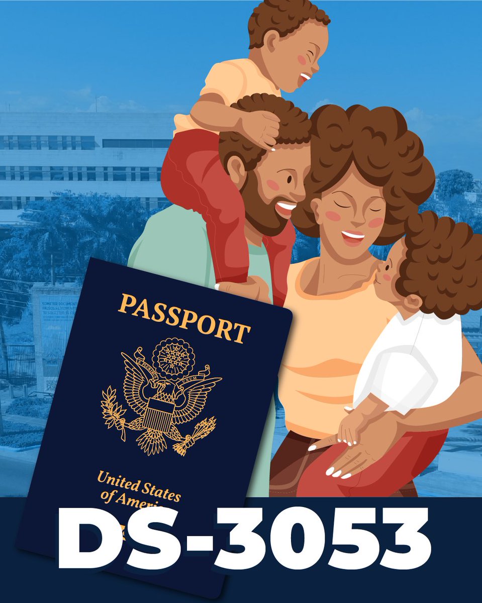 Compartimos la columna #PregúntelealCónsul de esta semana, titulada: Pasaportes estadounidenses para menores y consentimiento parental: Formulario DS-3053, disponible en do.usembassy.gov/es/pasaportes-…: #TemasConsularesUSA