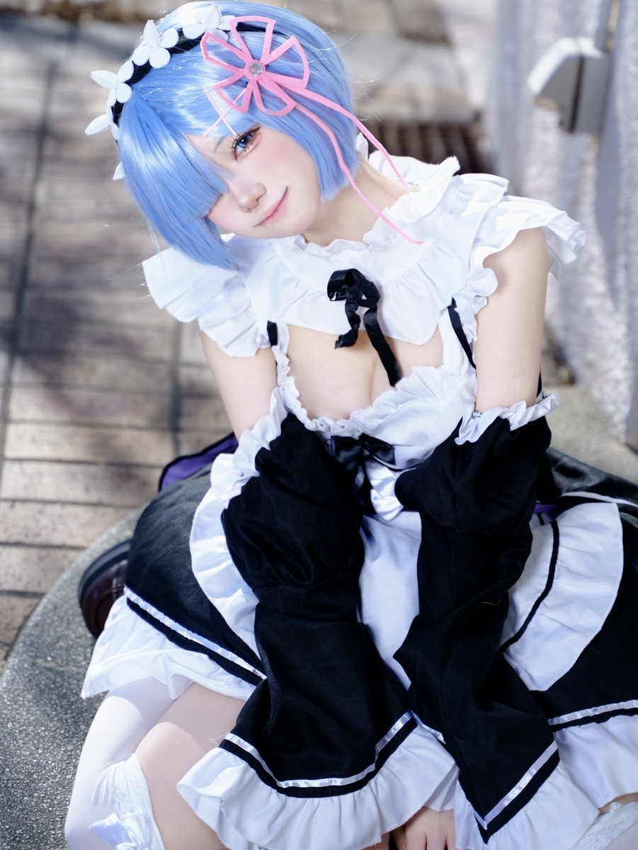 koto_cos35p's tweet image. リゼロ/レム/コスプレ ♡ #Cosplay  #remu