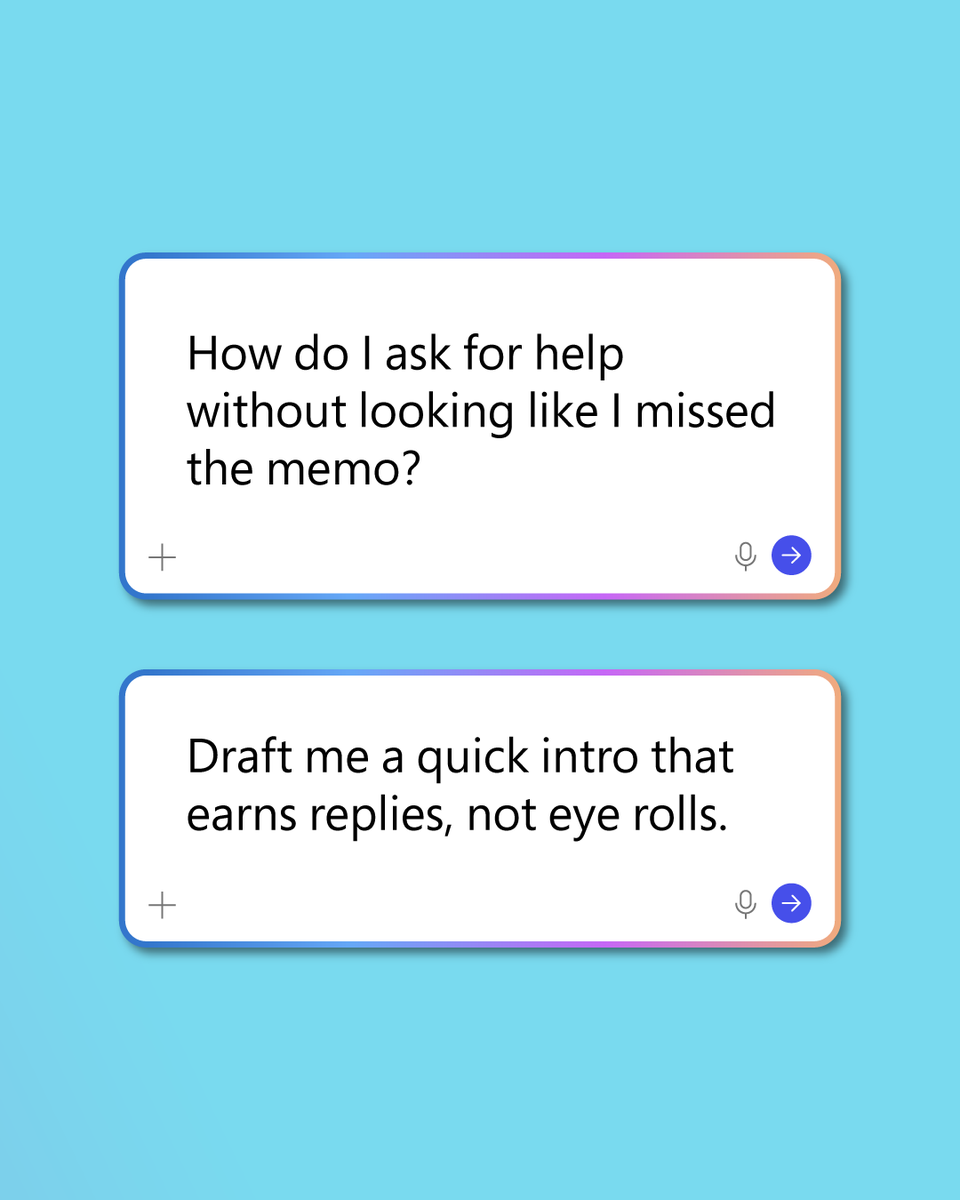 Culture, clarity, confidence ... Microsoft 365 Copilot helps you nail all three. 

Try more prompts here 👉 msft.it/6018QkgkG
