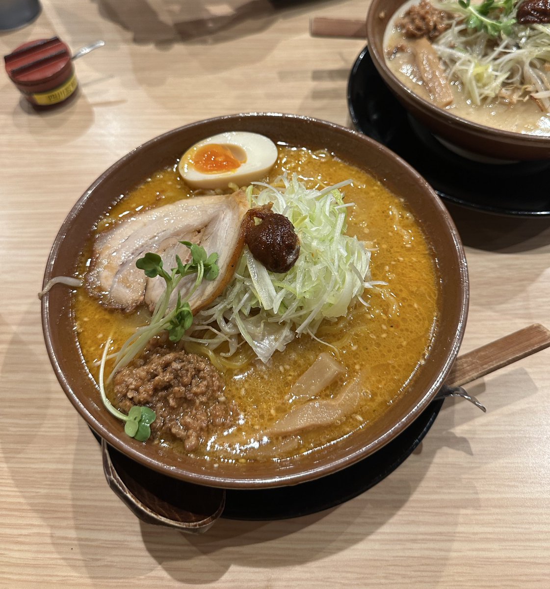 springsteen326's tweet photo. 味噌ラーメンだ！！！！！ https://t.co/rl28fxhKvo